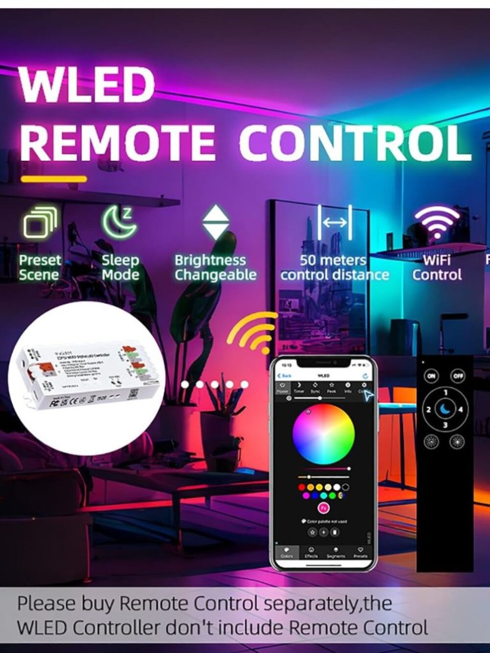 WLED Digital LED Strip Controller (App controlled) - Picture 11 of 11